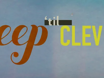 no sleep 'til cleveland cleveland polaroid type wmcfest