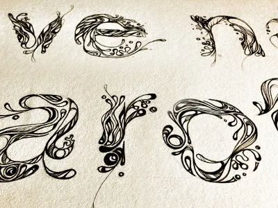 Type Poster drawing graphite letters type typography