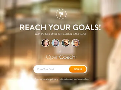 Coming Soon B coming design focus lab interface landing page navigation opencoach soon ui ui design web design