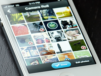 Photo Upload camera camera roll interface ios mobile upload photo photo upload roll select ui upload