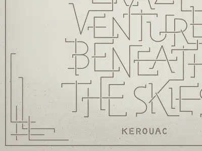 We Lean Forward hand lettering lettering monoline quote travel