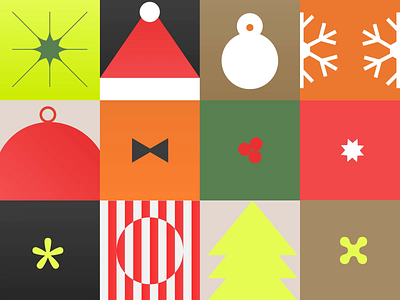 Holiday Themed Hover Interactions christmas design editor x graphic design grid happy holiday holiday hover hover interactions illustration motion graphics santa snow snow man tree ui vector web design website winter