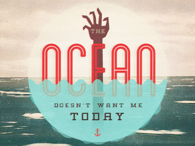 The Ocean Doesn't Want Me Today anchor iphone ocean retro tom waits wallpaper