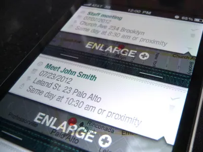 GeoNote+ geolocation ios maps ui ux