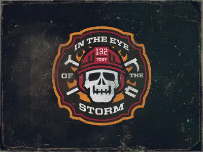 Firehouse Logo department fire firehouse fireman unused