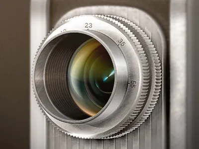 Lens camera icon ios lens metal retro vintage
