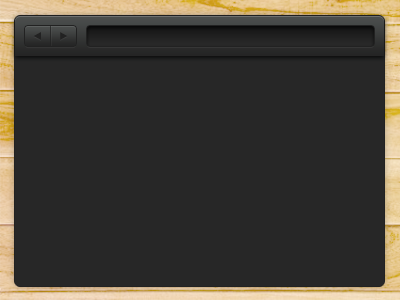 Browser Freebie (Dark) browser chrome free psd