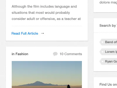 Something More Minimal.. clean minimal sidebar tags ui ux web