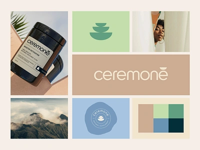 Branding & Packaging Design for Ceremone branding ceremony cosmetics gut gut health health label logo meditation minimal packaging design ritual wellness yoga