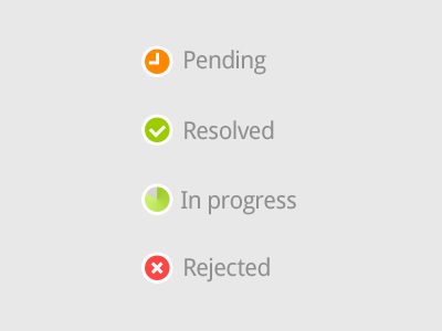Example of Freebie: Sample Status Icons