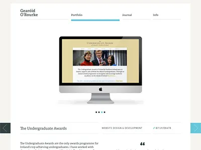 Portfolio adelle facit imac orourke design portfolio project white wip