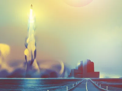 "Repaving" kennedy light rocket smoke texture vector