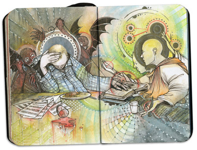 Education drawing habbenink illustration sketchbook watercolor
