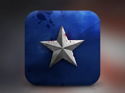 CapAm america avengers blood blue captain dirt fabric grunge icon ios marvel star texture