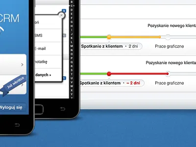 Work section - sato CRM app mobile portfolio presentation ui webdesign work