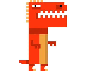 Daily Dinosaur - T Rex 8 bit daily dinosaur digital dinosaur juan carlos solon kickpixel photoshop pixel pixel art t rex