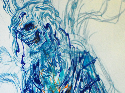 Iscariot At Hakeldama drawing gig poster mixed media pencil sharpie sketch traditional