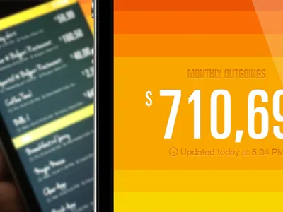 Balance App app apple balance cash cloud iphone list outgoings photo ui ux