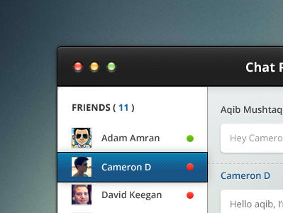 Chat Room clean ui