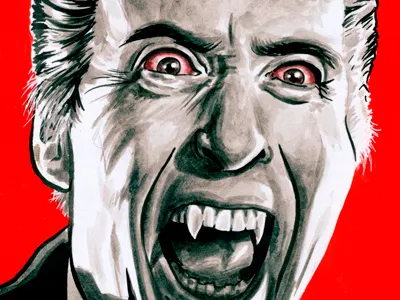 Dracula christopher lee dracula drawing hammer horror illustration