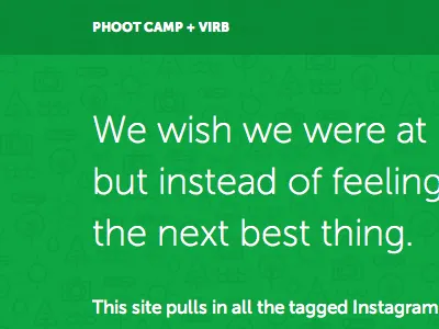 Phoot Camp + Virb design museo patterns photos trees virb