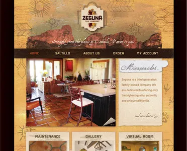 Zeguna Homepage charismatic coahuila mexico rustic saltillo tile zeguna