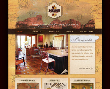 Zeguna Homepage charismatic coahuila mexico rustic saltillo tile zeguna