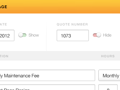 toggle quote number option app checkbox form quoterobot toggle ui v2