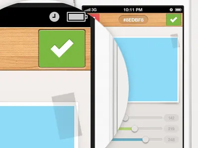 I finally decided on the navbar buttons buttons design eyedrop interface ios iphone minimal mobile navbar navigation ui ux