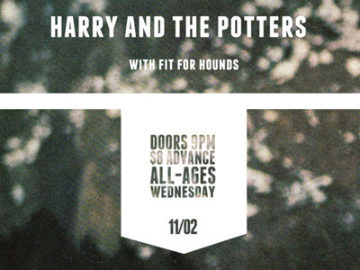 Harry and the Potters design graphic design poster poster art typography