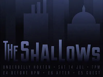 Poster for The Shallows done! design illustration poster print texture typography