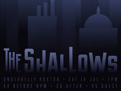 Poster for The Shallows done! design illustration poster print texture typography