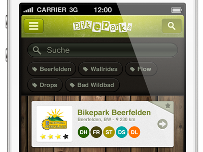 Bikeparks App bike downhill freeride ios mountain mtb park