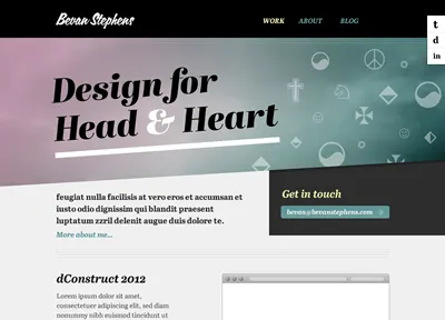 New portfolio header ui web