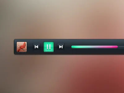 Player bar element freebie movie play player progress psd radio song ui ux