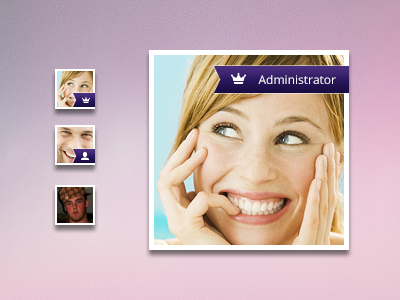 Profile Badges administrator badge banner geomicons icon network pic profile picture roles scumbag steve social user