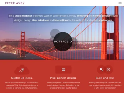Portfolio colour comparison portfolio red responsive