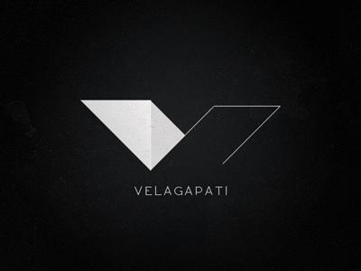 logo black grey line logo logo design personal velagapati white