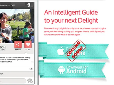 Spawt Index feature iphone location ribbon singapore web