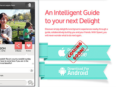 Spawt Index feature iphone location ribbon singapore web