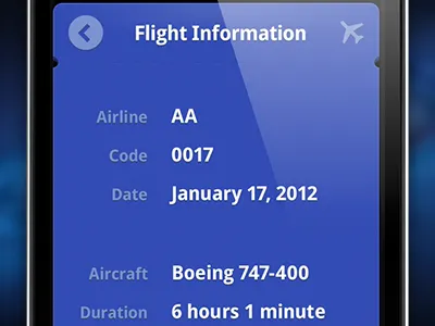 Flight Tracker, Info airline airplane flights ticket
