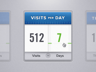 Things Per Day Widget / PSD animated bucket data day i left my family home alone numbers per psd statistics stats template things too much proxima traffic visitors visits widget