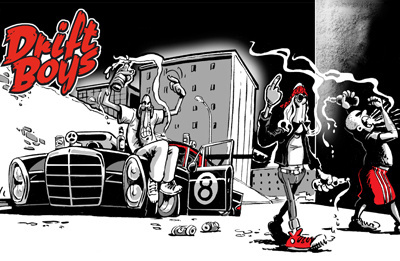Drift Boys characters driftboys.com from web