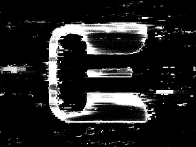 E – Type Design & Procedural Animation 3d abstract animation art black and white colors course design domestika filter forge generative glitch graphic design illustration learing logo motion graphics type design typography