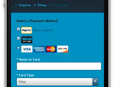 Teva Mobile - Checkout Page mobile