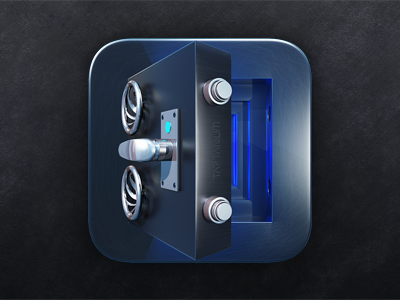 Safe Icon ツ chrome cold icon icondesign ios metal safe