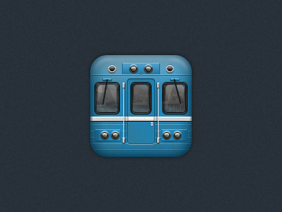 Subway icon for iOS icon ios ipad iphone metro metropolitain retina subway train