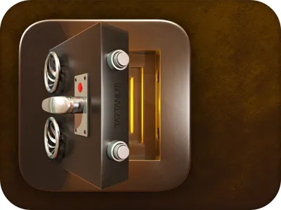 Safe Icon #2 ツ chrome icon icondesign ios metal safe warm