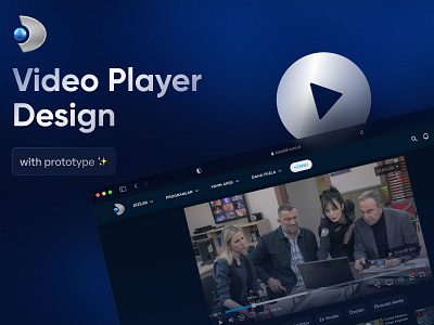 Video Player Design with Prototype disney figma interaction netflix player prototype stream stream player ui ux video player web player