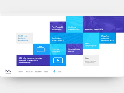 BCA grid rectangular responsive ui web